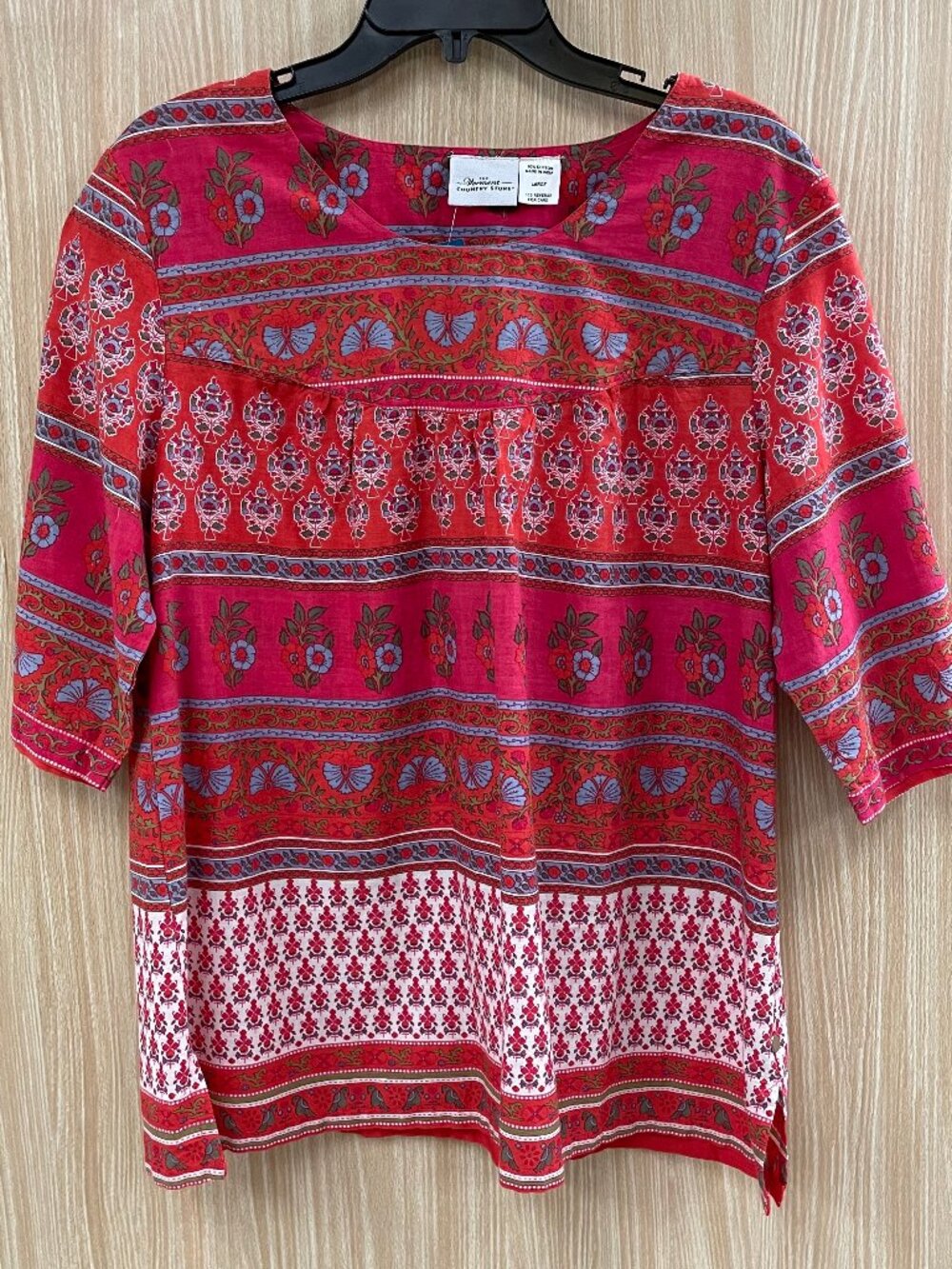 Vermont Country Store Pink Top Size L